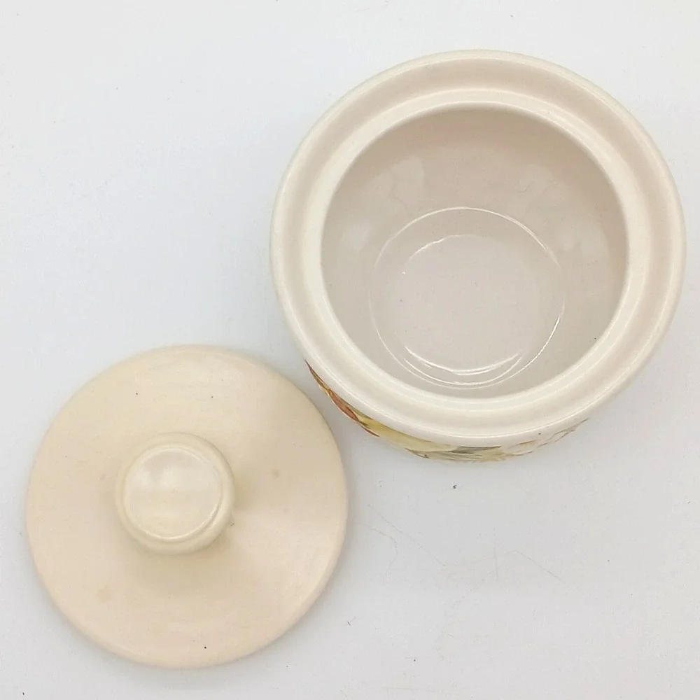 Vintage Metlox Poppytrail Della Robbia Sugar Bowl Creamer Set Vernonware